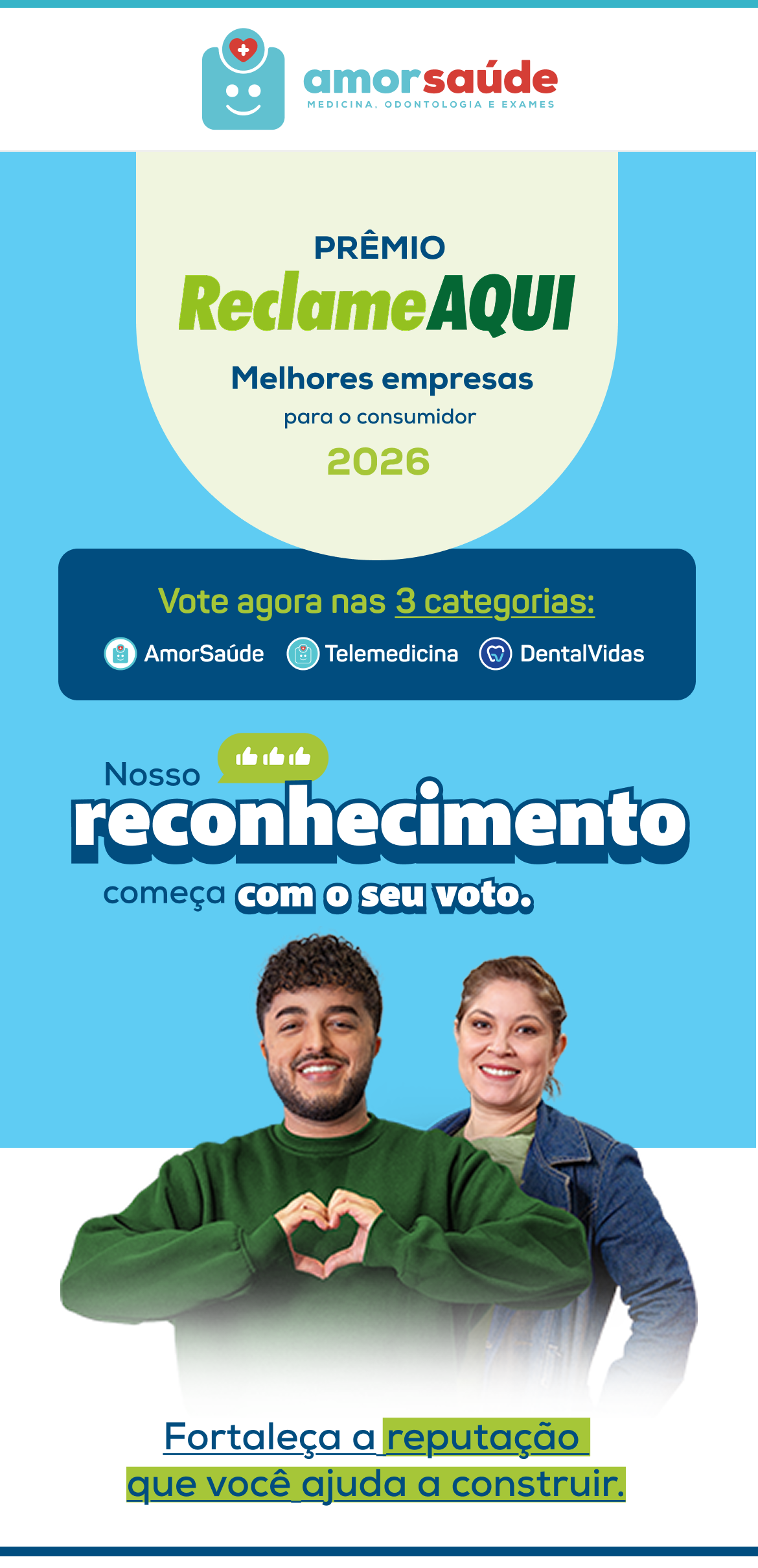AmorSaúde - Prêmio Reclame AQUI 2026